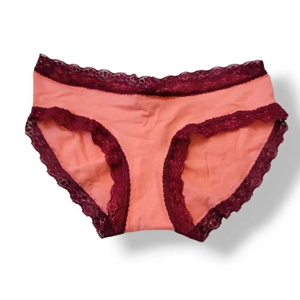 NEW Vintage Y2K Tarea Ruched Booty Bikini in Apricot/Plum Size Small